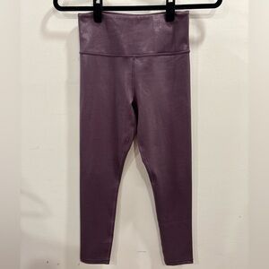 ZYIA Plum Pebble Pleather Leggings size 4